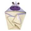 3 Sprouts Hazel Hippo Hooded Towel