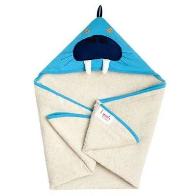 3 Sprouts Hooded Towel - Walrus