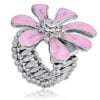 Pink Flower Ring - One Size Fits All