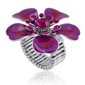 Purple Petals Ring by DaVinci