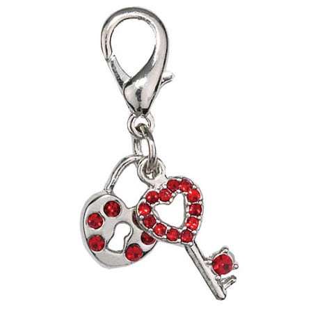 Heart and Key Charm - Pet Jewelry