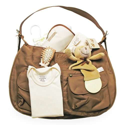 Diaper Bag Filled with Baby Accessories