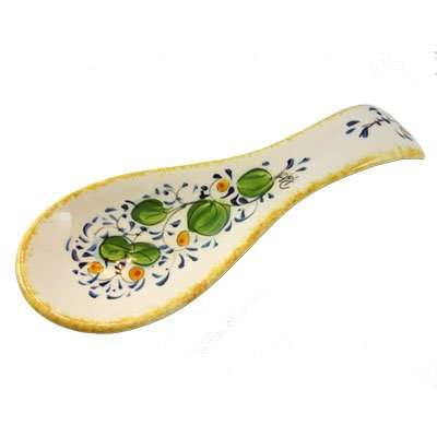 Hand Painted Ceramic Spoon Rest