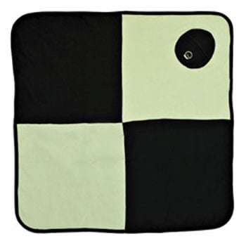 Peapod Creations Baby Blanket - Sage/Black
