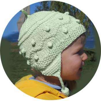 Hand Knitted Baby Hats - Yummy Cake - Sage
