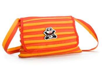 ZipIt Messenger Style Zipper Bags for Kids - Orange