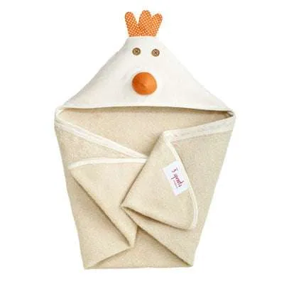 3 Sprouts Hooded Towel - Chicken