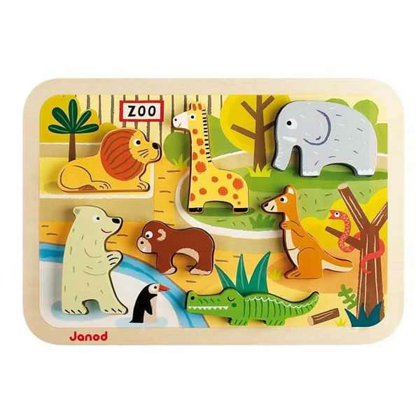 Chunky Zoo Puzzle by Janod