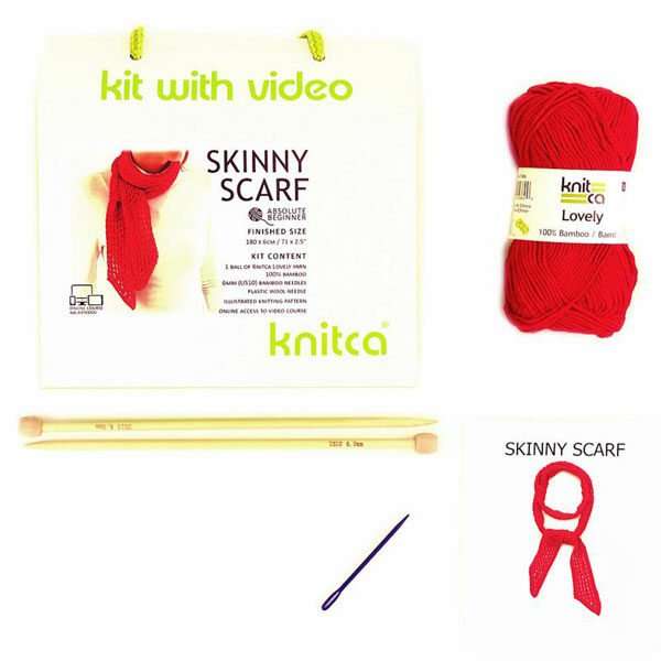 Skinny Scarf Kit Contents