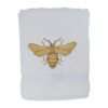 Towel with Embroidered Bee