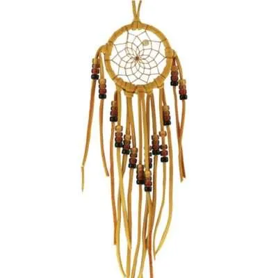 Beaded Dream Catcher with Earth-tone Glass Beads