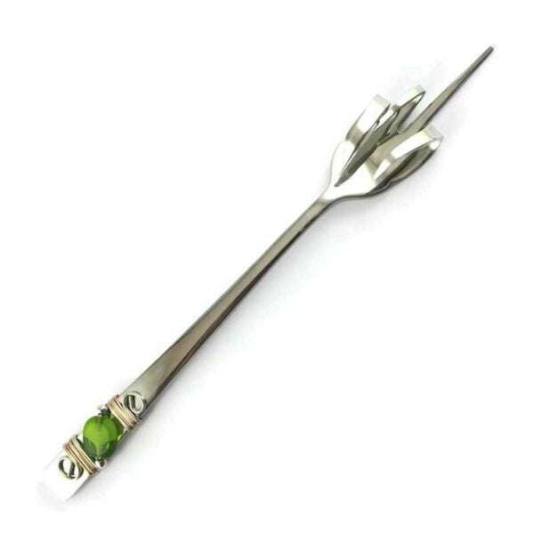 Fork You Pickle Fork with Olive Bead Decoration