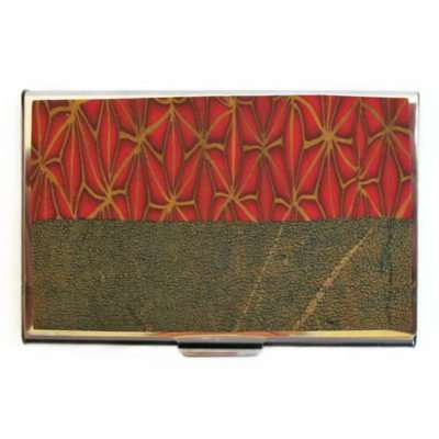 Business Card Case by Wanda Shum - Red