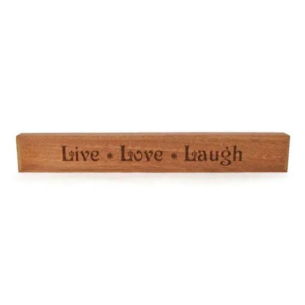 Live Love Laugh Block Sign