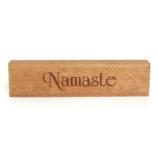 Namaste Wooden Block Sign