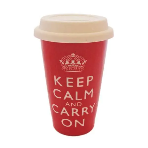 Keep Calm and Carry On Travel Mug