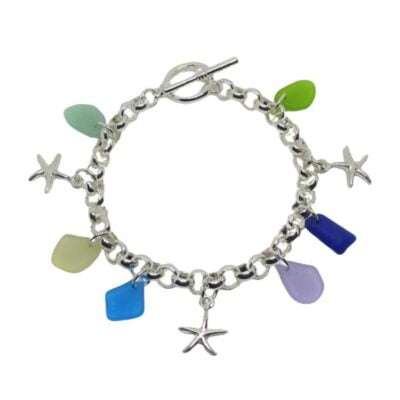 Seastar Seaglass Multi Charm Bracelet