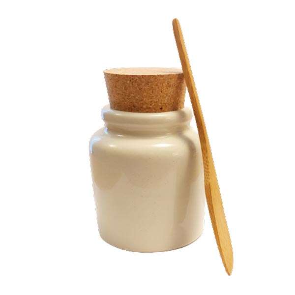 Petite Maison Stoneware Mustard Pot by Wildly Delicious
