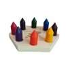 8 Beeswax Crayons With Wooden Caddy