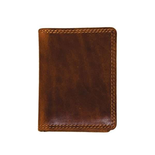 Compact Leather Wallet by Rugged Earth - Back