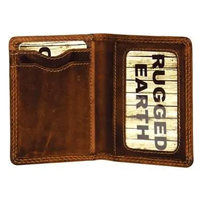 Compact Leather Wallet by Rugged Earth - Interior